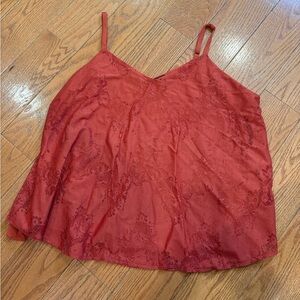 Torrid Sophie Burnt Orange Lace Swing Cami Tank Top Size 3 | Adjustable Straps